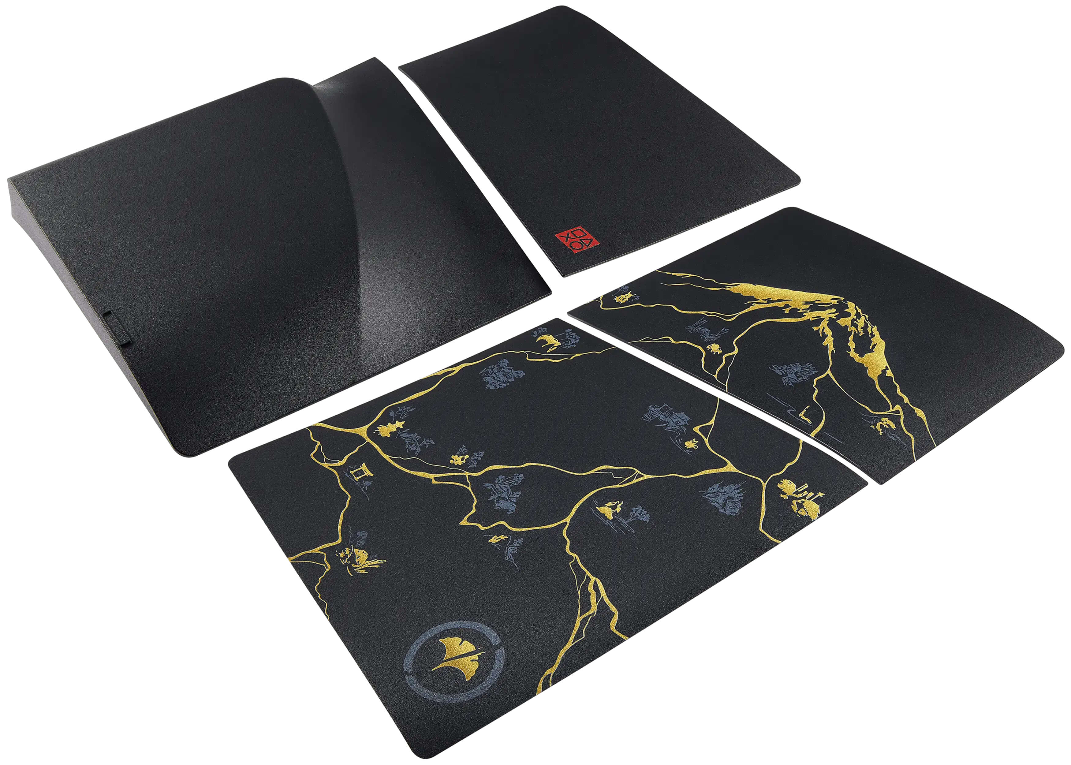 Alt View 1. MobileSentrix - Ghost of Yotei - Faceplate Covers (Top & Bottom) Replacement Compatible For PlayStation 5 Pro Disc Edition PS5 - Black - Black.