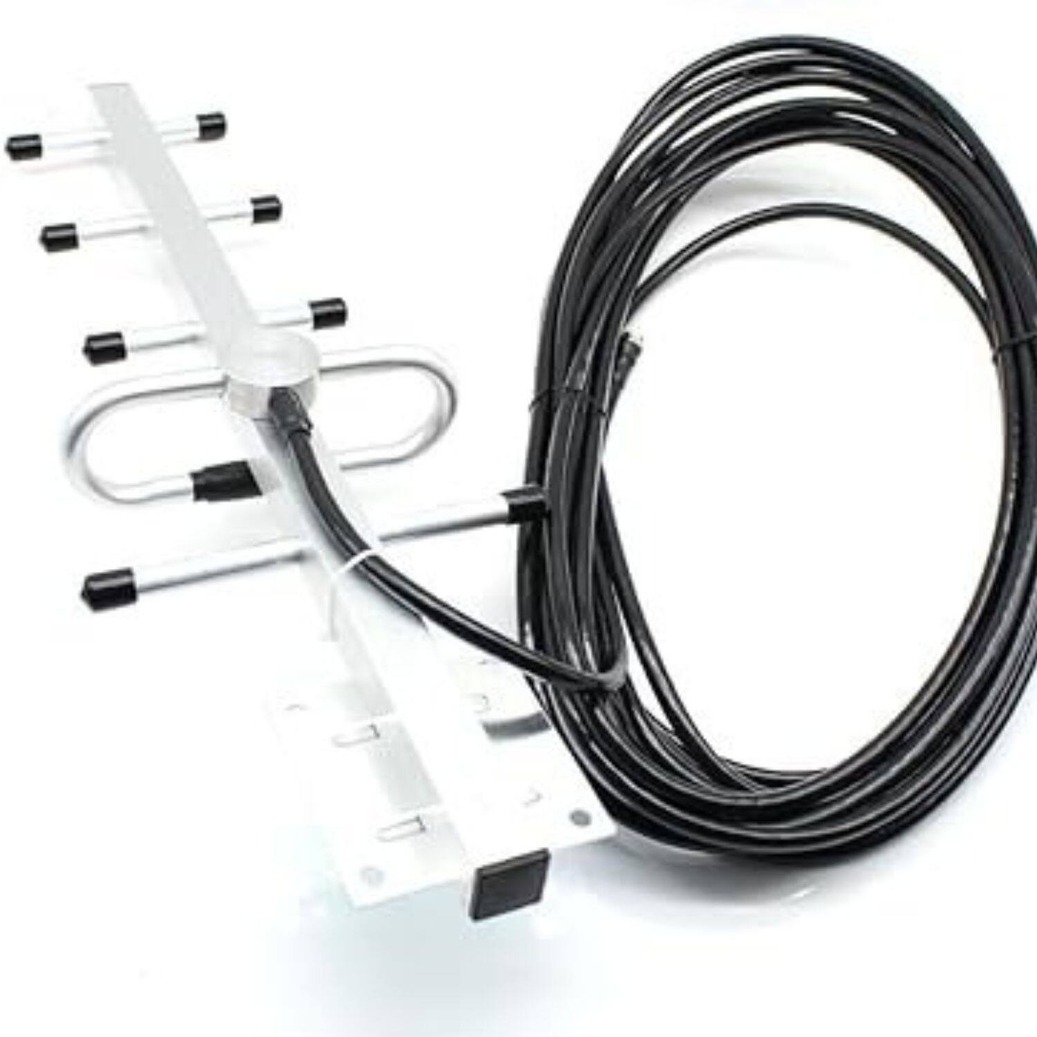 Left. Stock Preferred - 850MHz Mobile Phone Signal Booster Repeater Amplifier Kit - Silver/Aluminum.