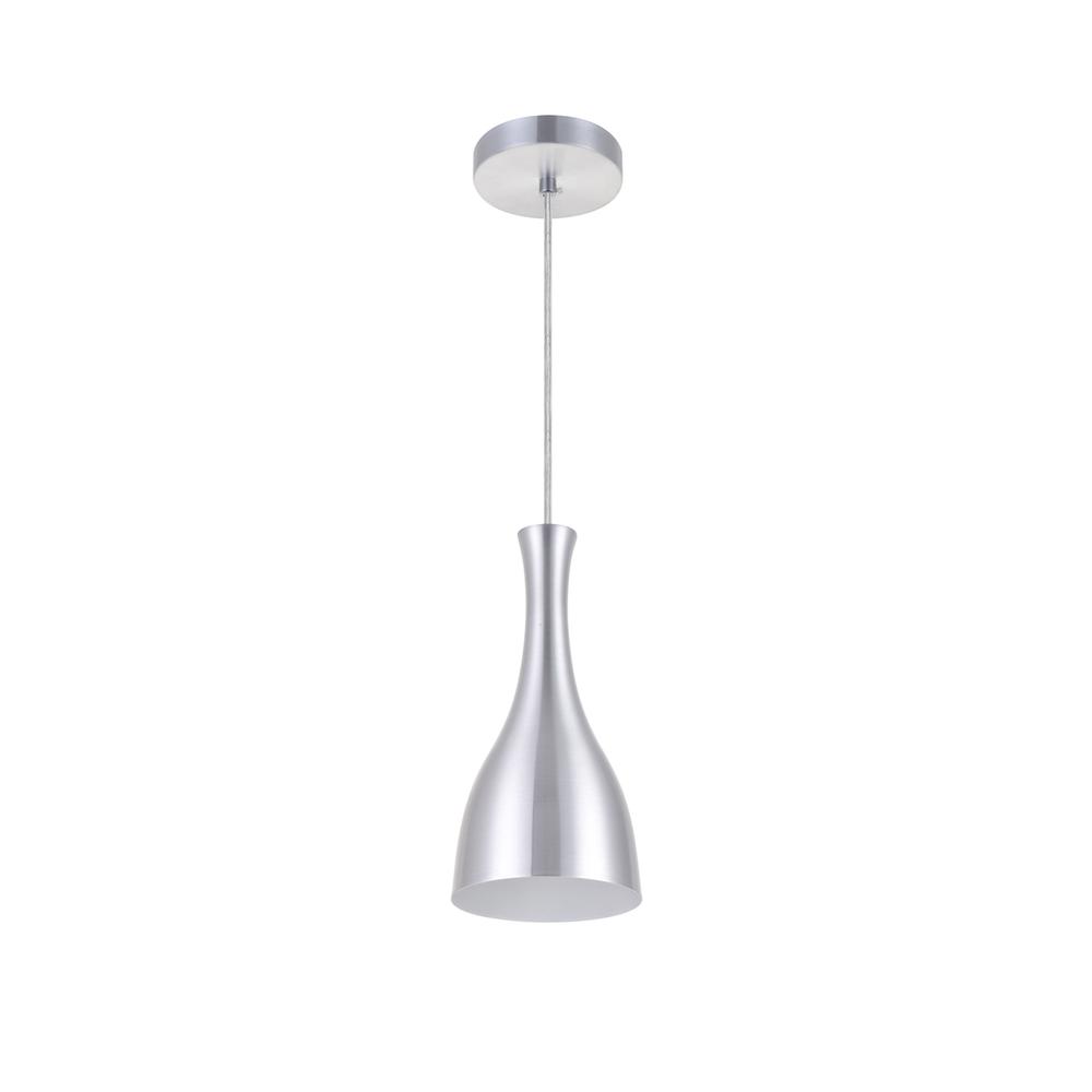 Left. Living District - Aiken 1 Light Burnished Nickel Pendant - Burnished Nickel.