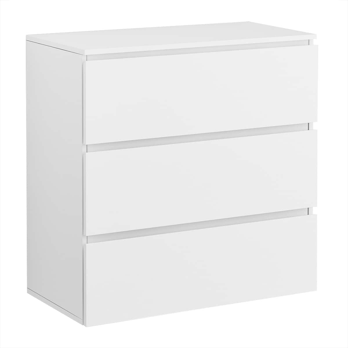 FUFU & GAGA - FUFU&GAGA 3 - Drawer Drawers Compact Storage Unit – Perfect as Bedside or Living Space Organizer - White