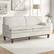 Alt View 2. Bestier - 75" Luxury Soft Corduroy Fabric Sofa, Small 2 Seat Sofa for Living Room with Padded Seat, Overstuffed Backrest - White.