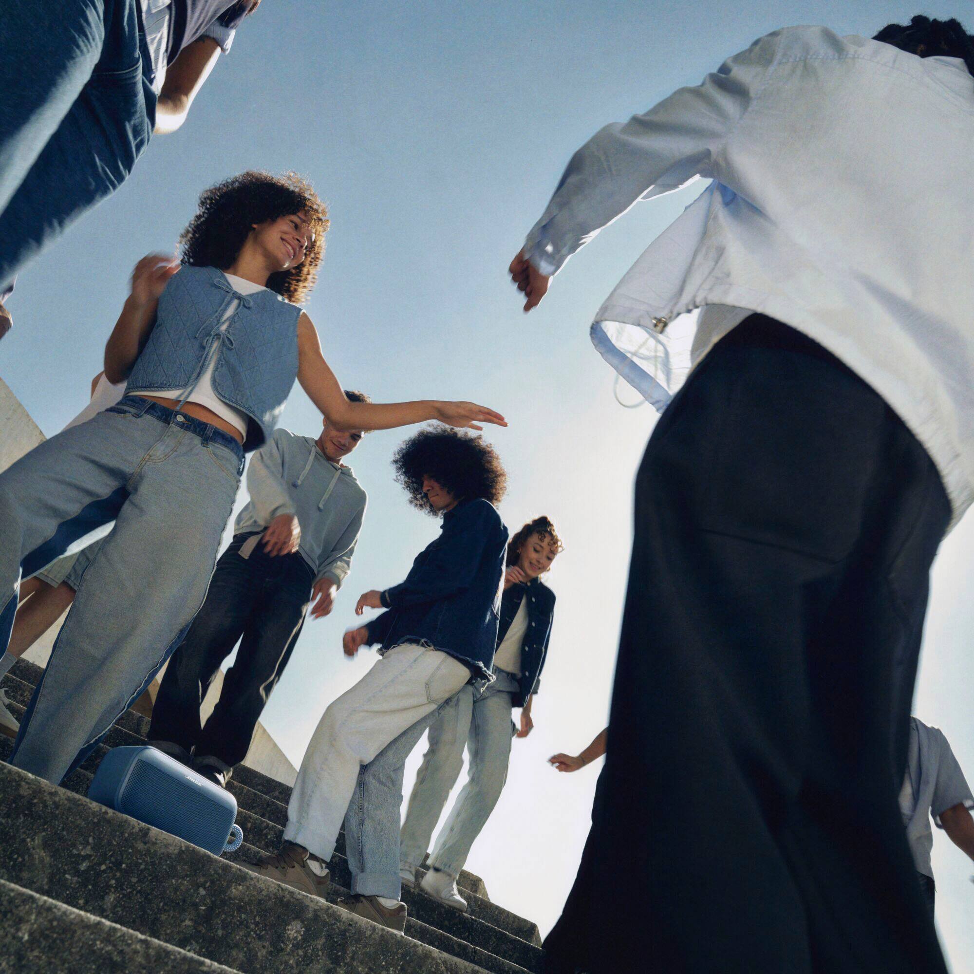 Alt View 5. Bose - SoundLink Plus Portable Bluetooth Speaker - Blue Dusk.