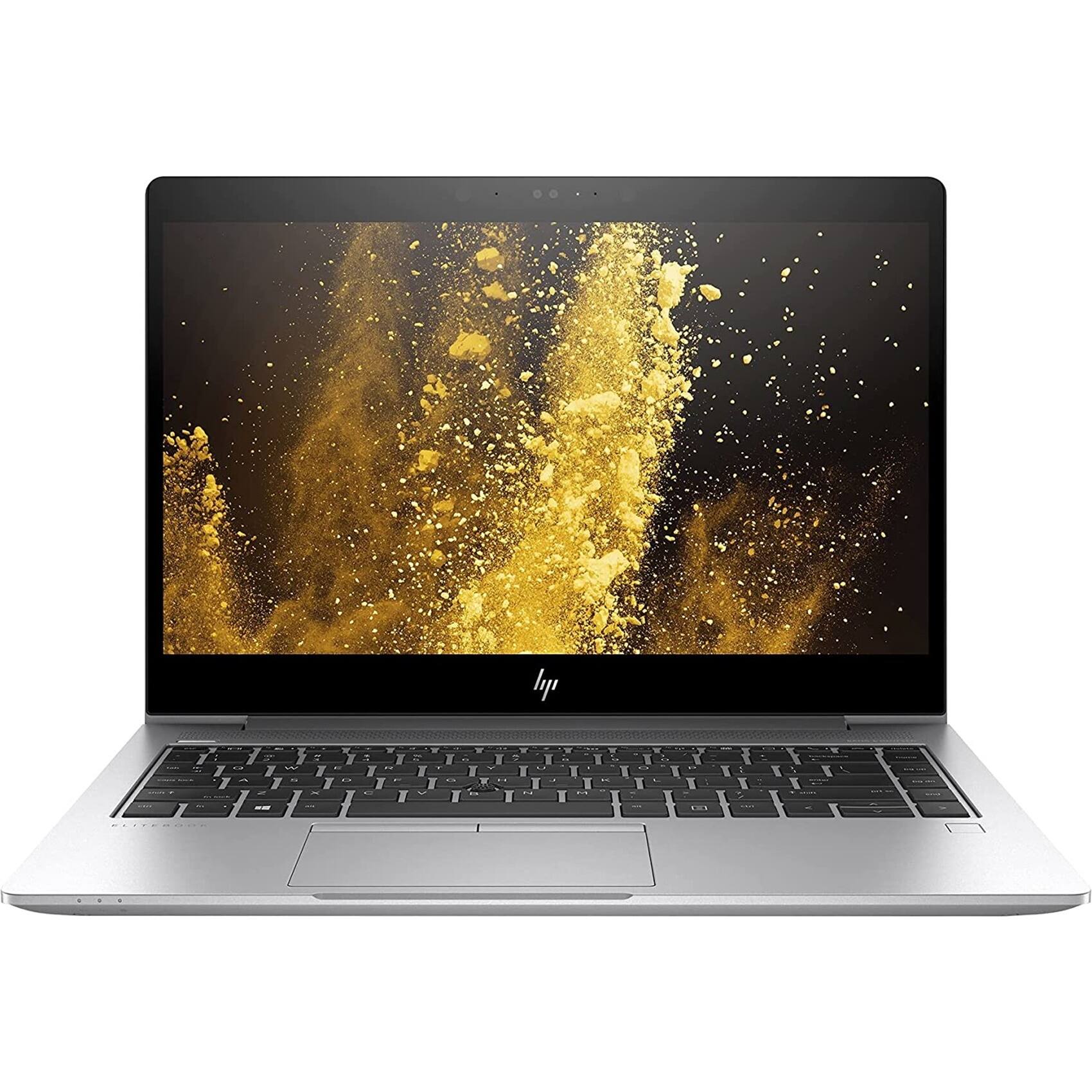 Front. HP - EliteBook 14" Refurbished Laptop - Intel Core i7 - 16GB Memory - 512GB Solid State Drive - Silver.