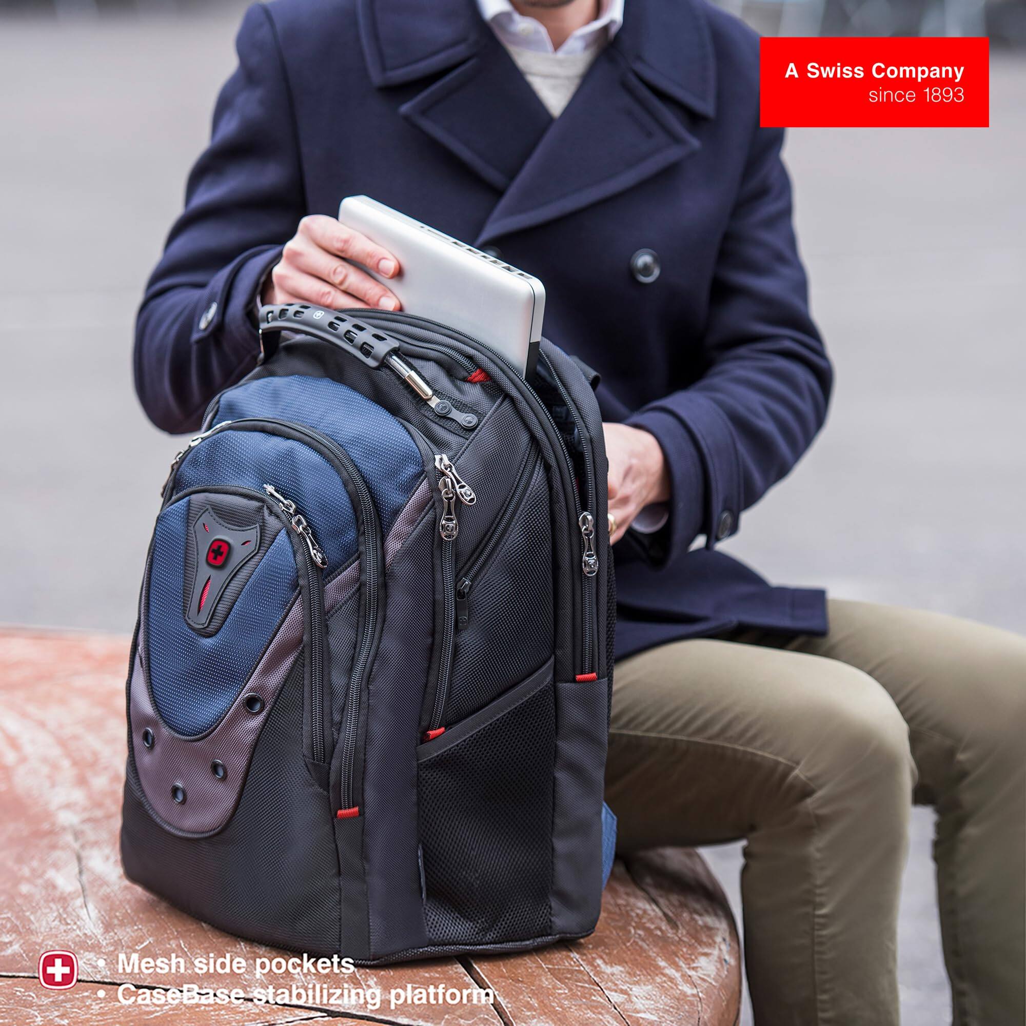 A Swiss Company since 1893

- Mesh side pockets
- CaseBase stabilizing platform