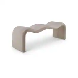 Meridian Furniture - Willow Chenille Fabric Bench - Beige
