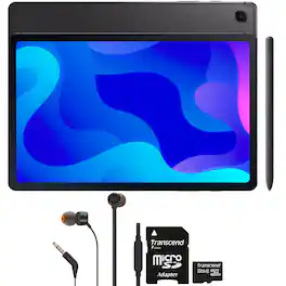 Samsung - Galaxy Tab S6 Lite 10.4" Tablet with 32GB MicroSD and In-Ear Headphones - Black