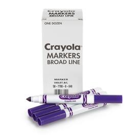 Crayola - Bulk Markers Conical Tip (Purple) 12 Count - Violet