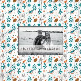 Fan Creations - Miami Dolphins 10'' x 10'' Floral Pattern Frame - Multicolor