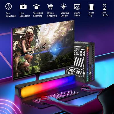 Dell Refurbished Excellent HP RGB Gaming Desktop PC, Intel Core i5 Dell Refurbished Excellent HP RGB Gaming Desktop PC, Intel Core i5