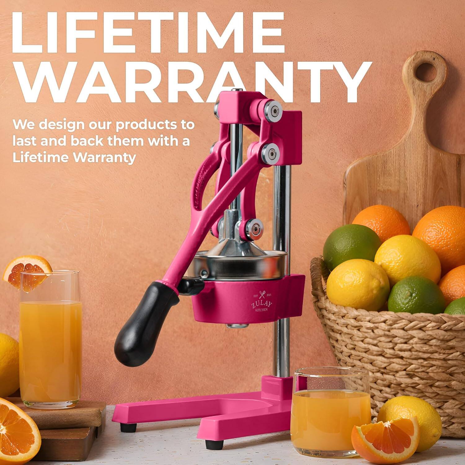 LIFETIME WARRANTY

We design our products to last and back them with a Lifetime Warranty