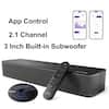 App Control
2.1 Channel
3 Inch Built-in Subwoofer