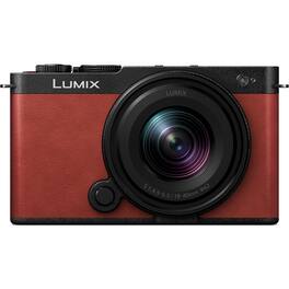 Panasonic - LUMIX S9 Mirrorless Camera with 18-40mm f/4.5-6.3 Lens, Red - Crimson Red