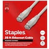 TECH Staples
25 ft Ethernet Cable
Everyday Use - up to 1 Gbps
CAT 6 RJ45 to RJ45
Deliver fast, consistent, and secure internet in the office or at home. Compatible with modems, PCs, laptops, smart TVs, gaming consoles, and other devices.
GREY
