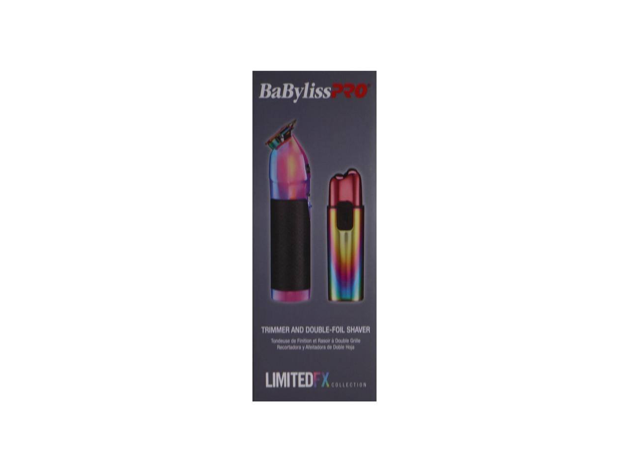 BaByliss Pro Trimmer and Double-Foil Shaver  
Tondeuse de Finition et Rasoir à Double Grille  
Recortadora y Afeitadora de Doble Hoja  
Limited FX Collection