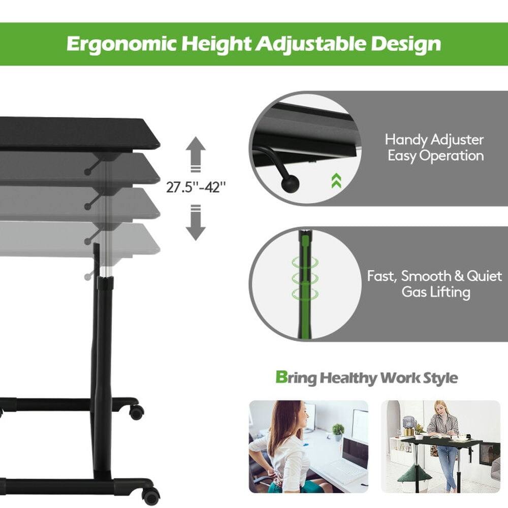 Ergonomic Height Adjustable Design  
Handy Adjuster Easy Operation  
27.5"-42"  
Fast, Smooth & Quiet Gas Lifting  
Bring Healthy Work Style