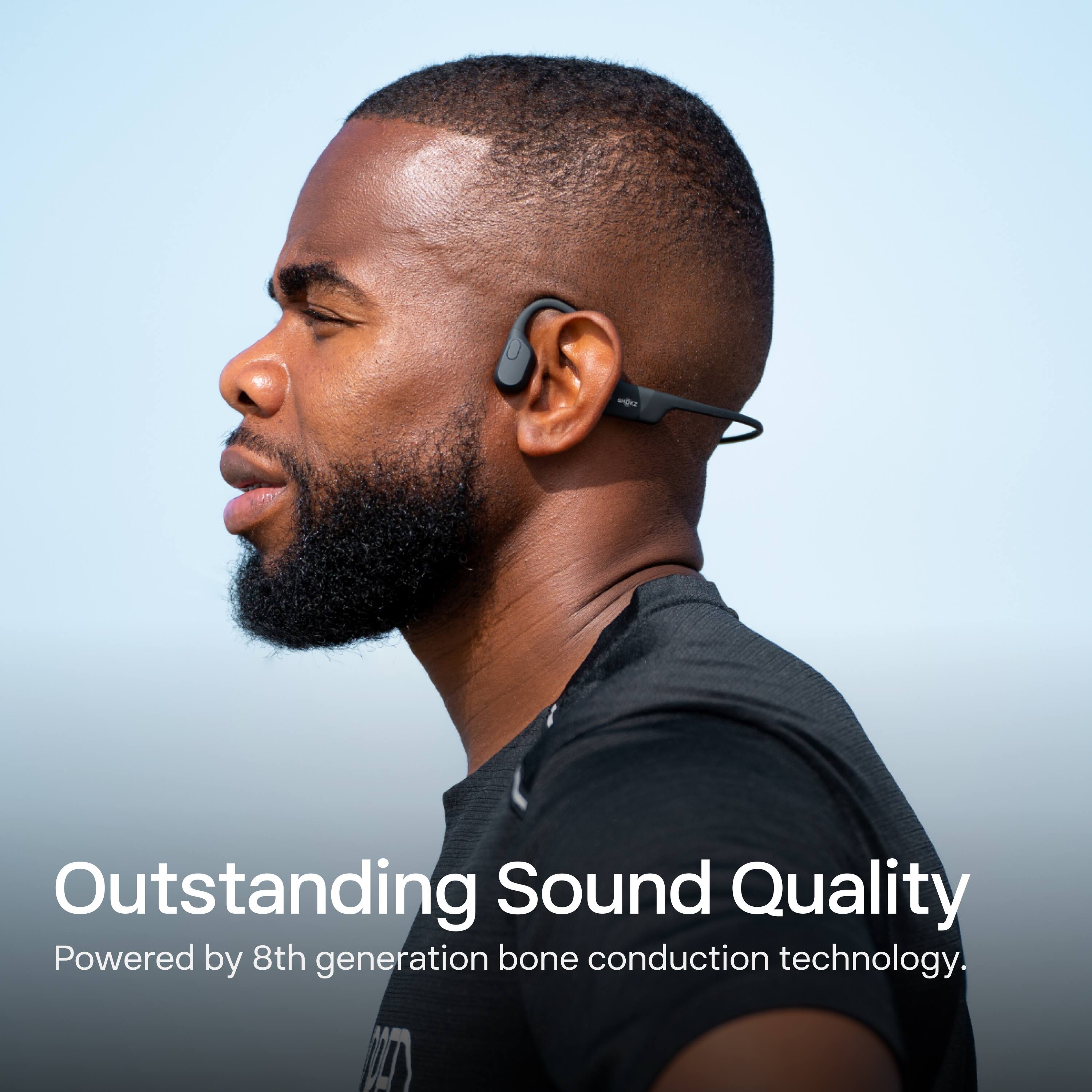 Outstanding Sound Quality  
Powered by 8th generation bone conduction technology.