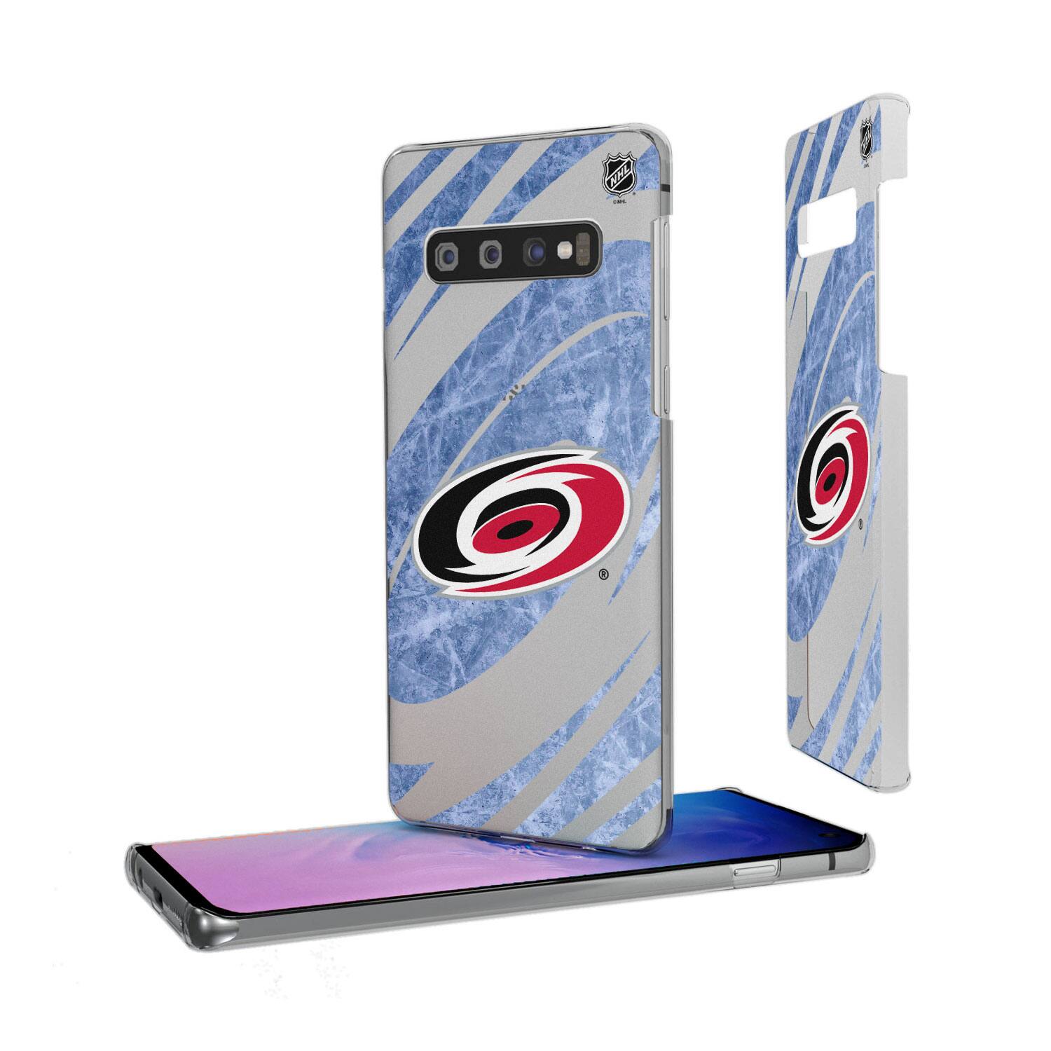 Alt View 3. Keyscaper - Carolina Hurricanes Galaxy Clear Ice Case - S23 Ultra - Multicolor.