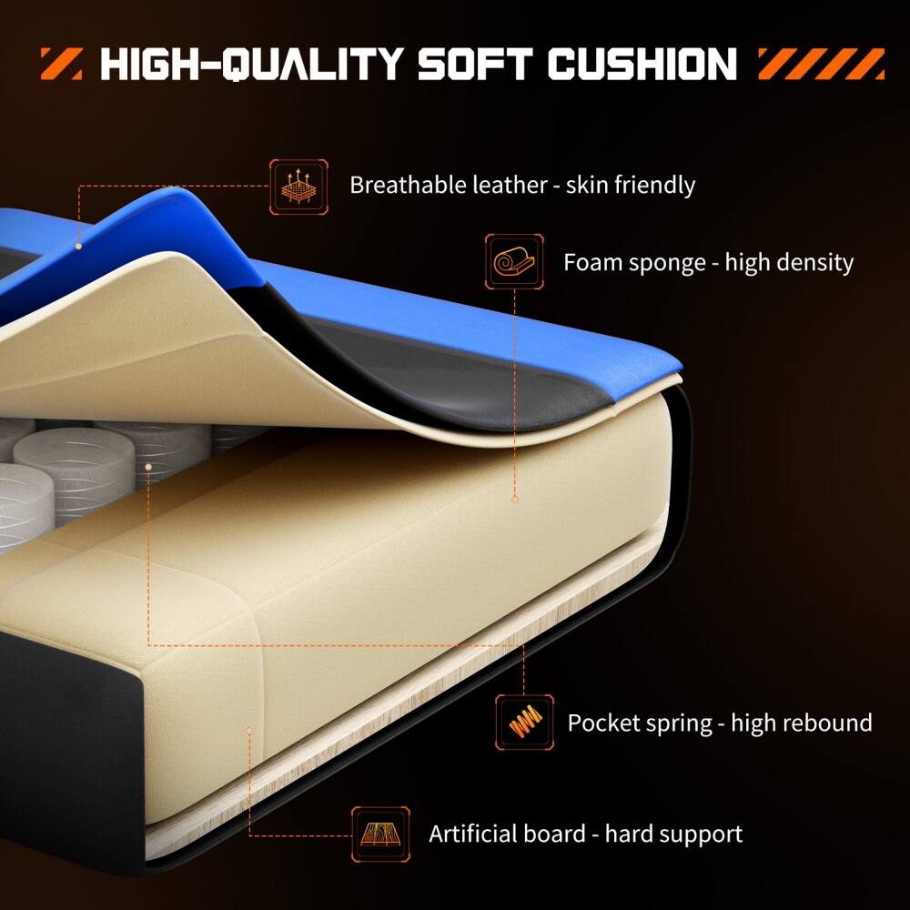 7 HIGH-QUALITY SOFT CUSHION "I Breathable leather- skin I skin friendly Foam sponge - high I high density Pocket spring - high I high rebound Artificial board - hard ee support