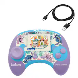 Lexibook - DISNEY Stitch Educational Game console with 100 activities (EN/ES)