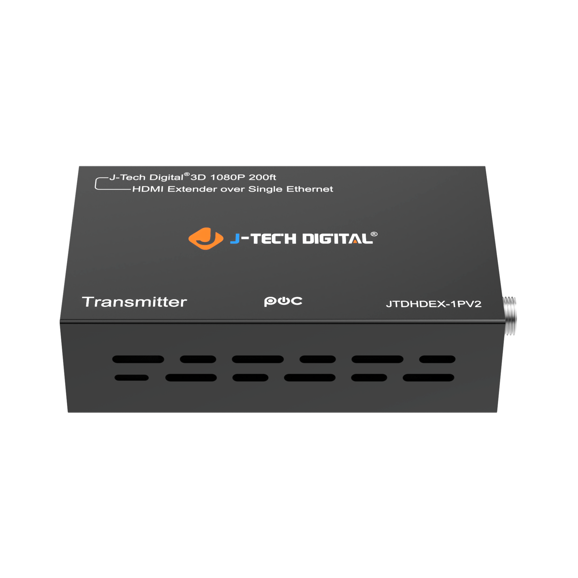 J-Tech Digital 3D 1080P 200ft HDMI Extender over Single Ethernet
J TECH DIGITAL Transmitter JTDHDEX-1PV2