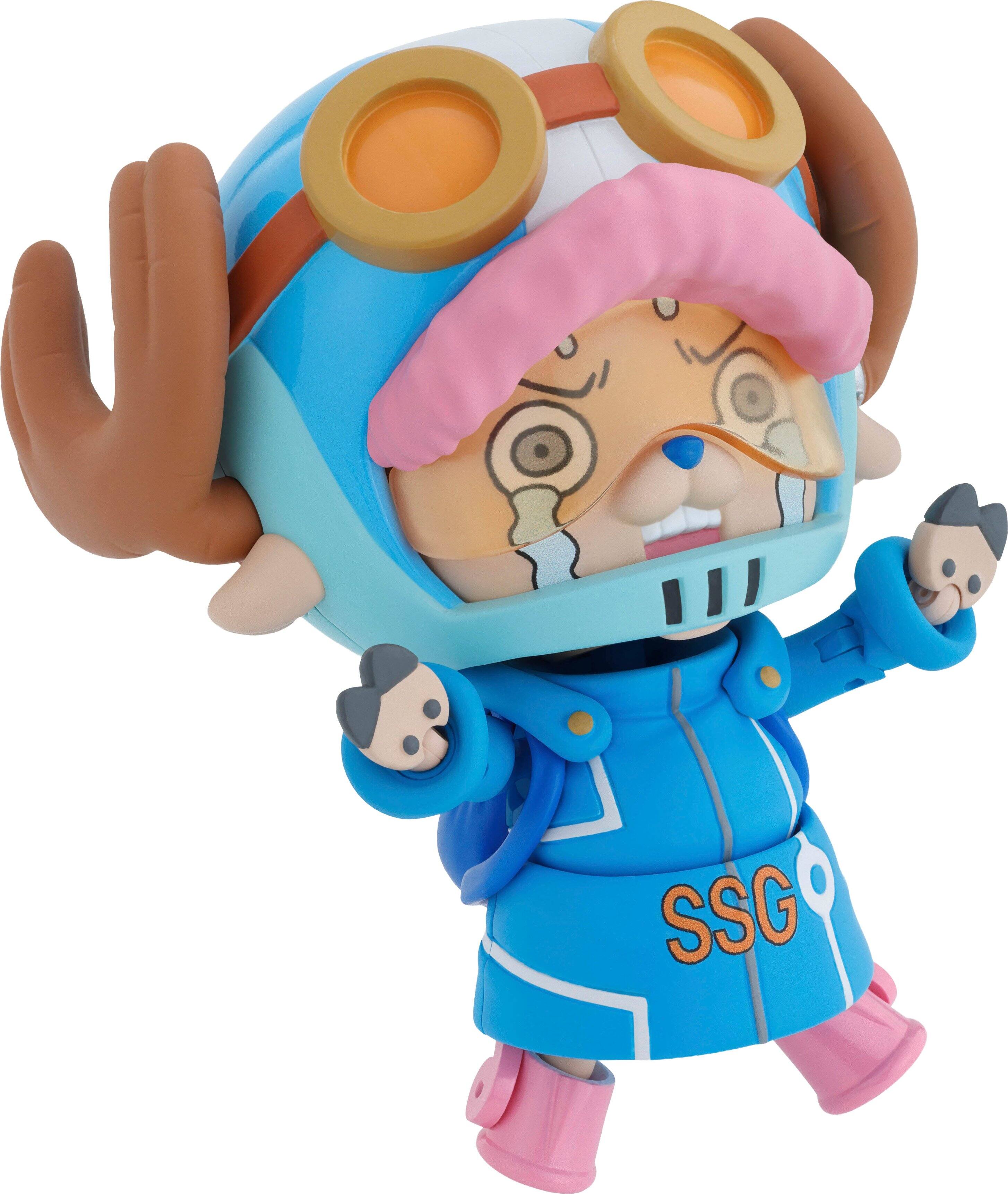 Angle. Bandai - 3" TonyTony.Chopper - Future Island Egghead - One Piece Tamashii Nations S.H.Figuarts.