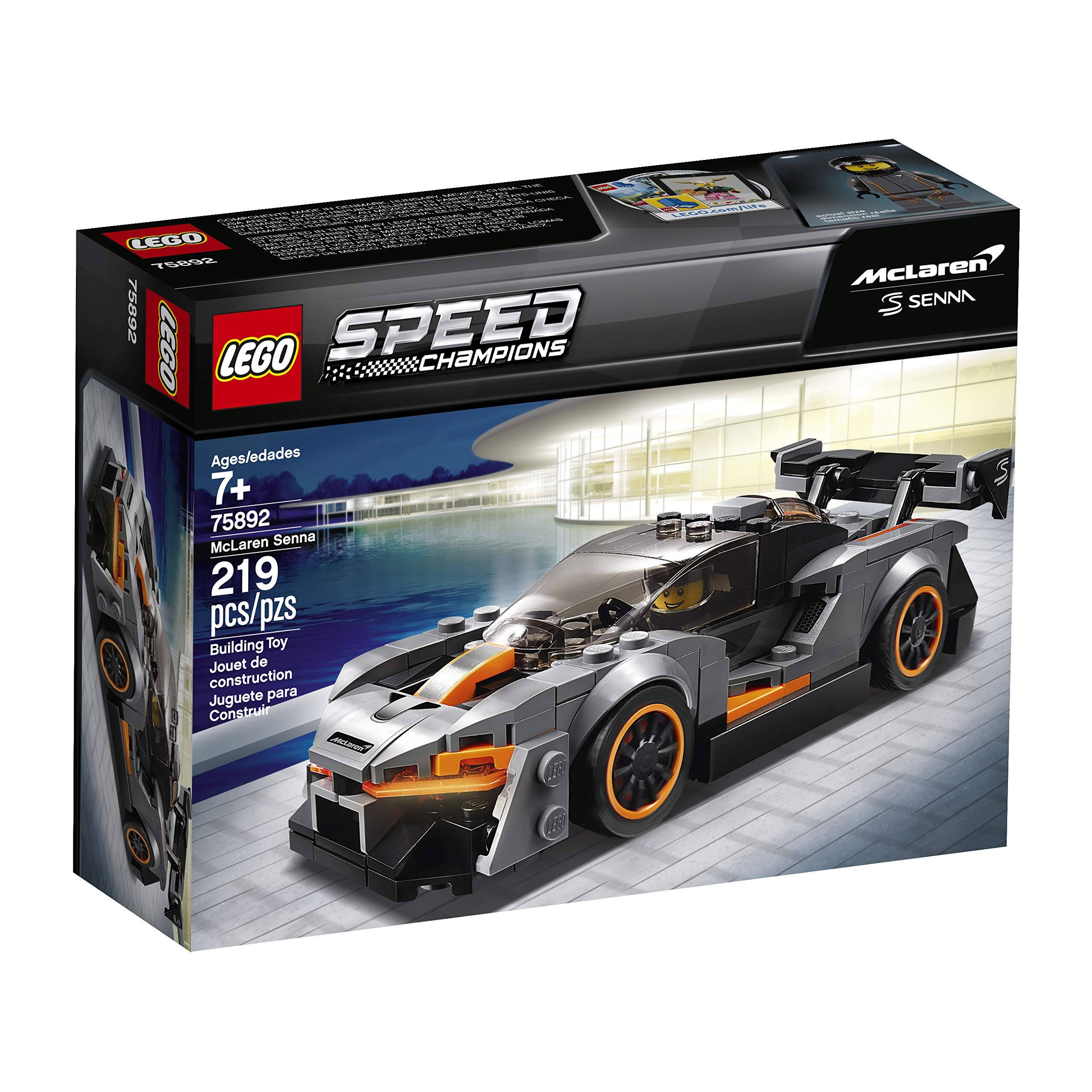 LEGO SPEED Champions  
Ages/edades 7+  
75892 McLaren Senna  
219 pcs/pzs  
Building Toy / Jouet de construction / Juguete para Construir  
McLaren Senna