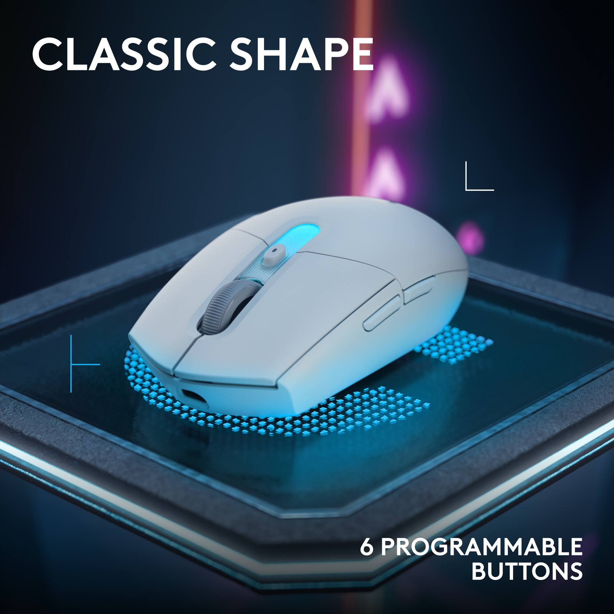 CLASSIC SHAPE

L

6 PROGRAMMABLE BUTTONS
