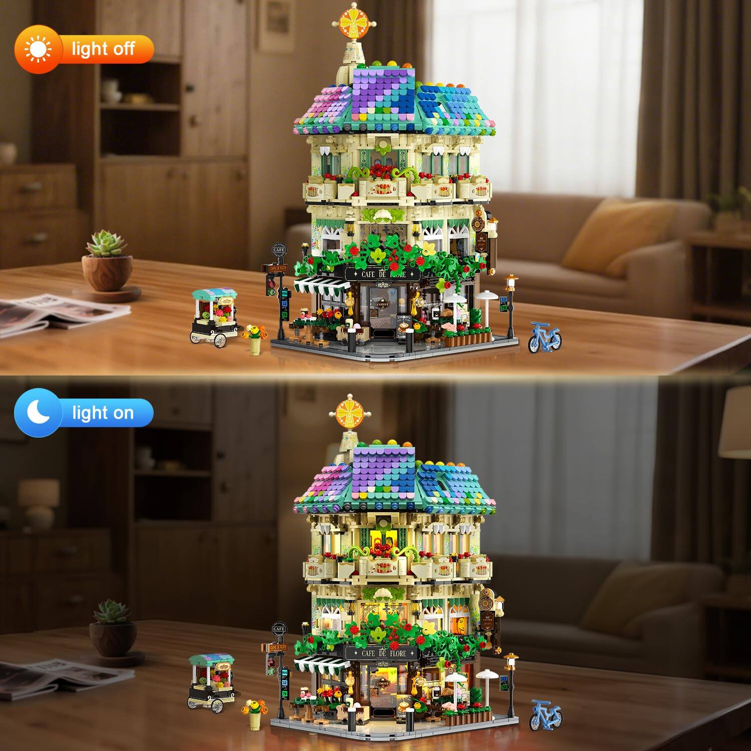 light off  
light on