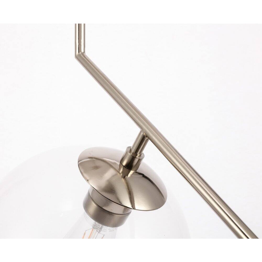 Left. Living District - Ryland 1 Light Chrome And Clear Glass Pendant - Chrome And Clear Glass.