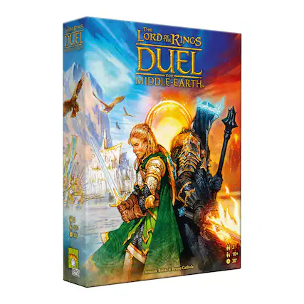The Lord of the Rings Duel for Middle-Earth
2 players
Ages 10+
30 minutes
Antoine Bauza & Bruno Cathala
Repos Production