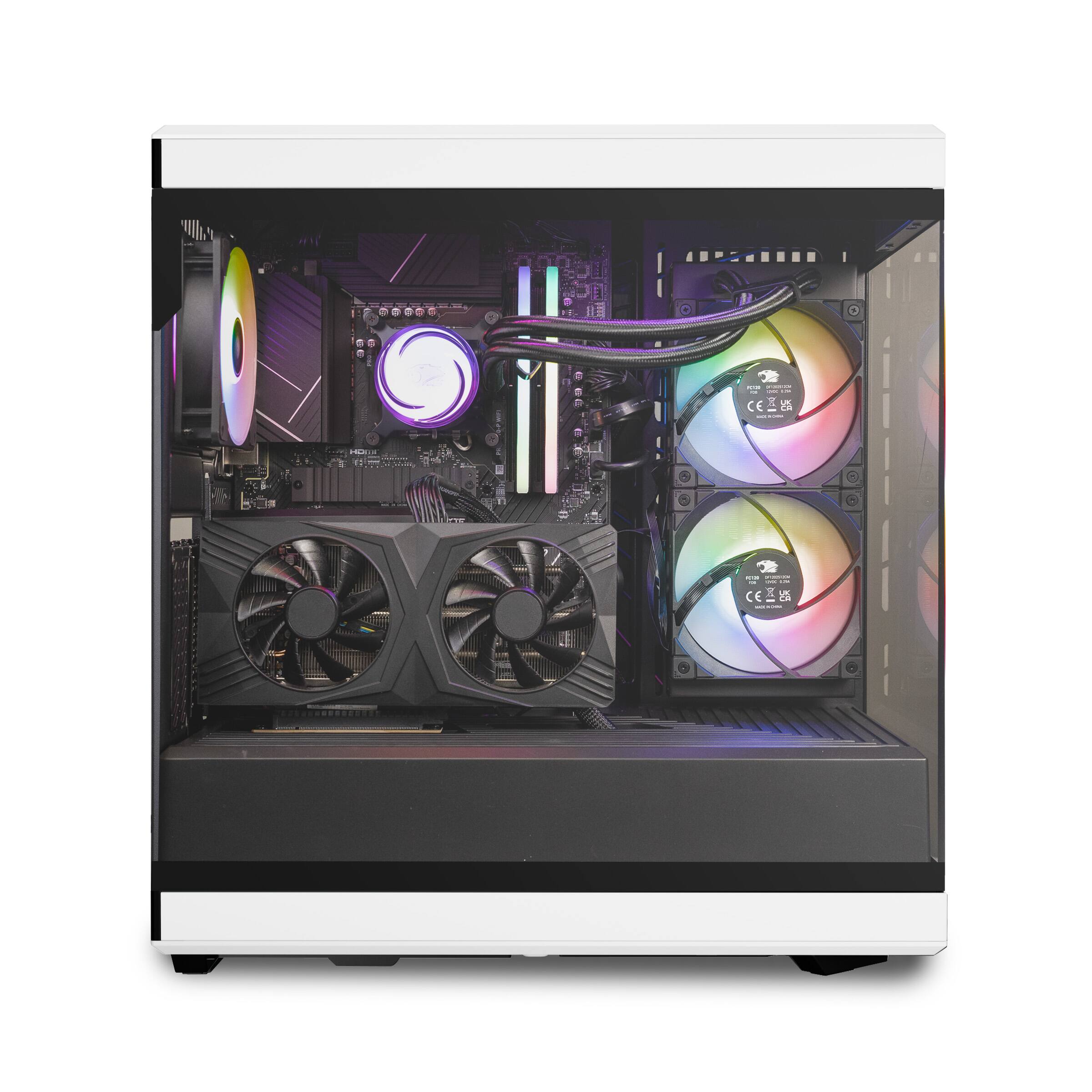 Alt View 6. iBUYPOWER - Y40 PRO Gaming Desktop PC - Intel Core i9 14900F, NVIDIA GeForce RTX 5080 16GB, 32GB DDR5 RGB,2TB NVMe - White.
