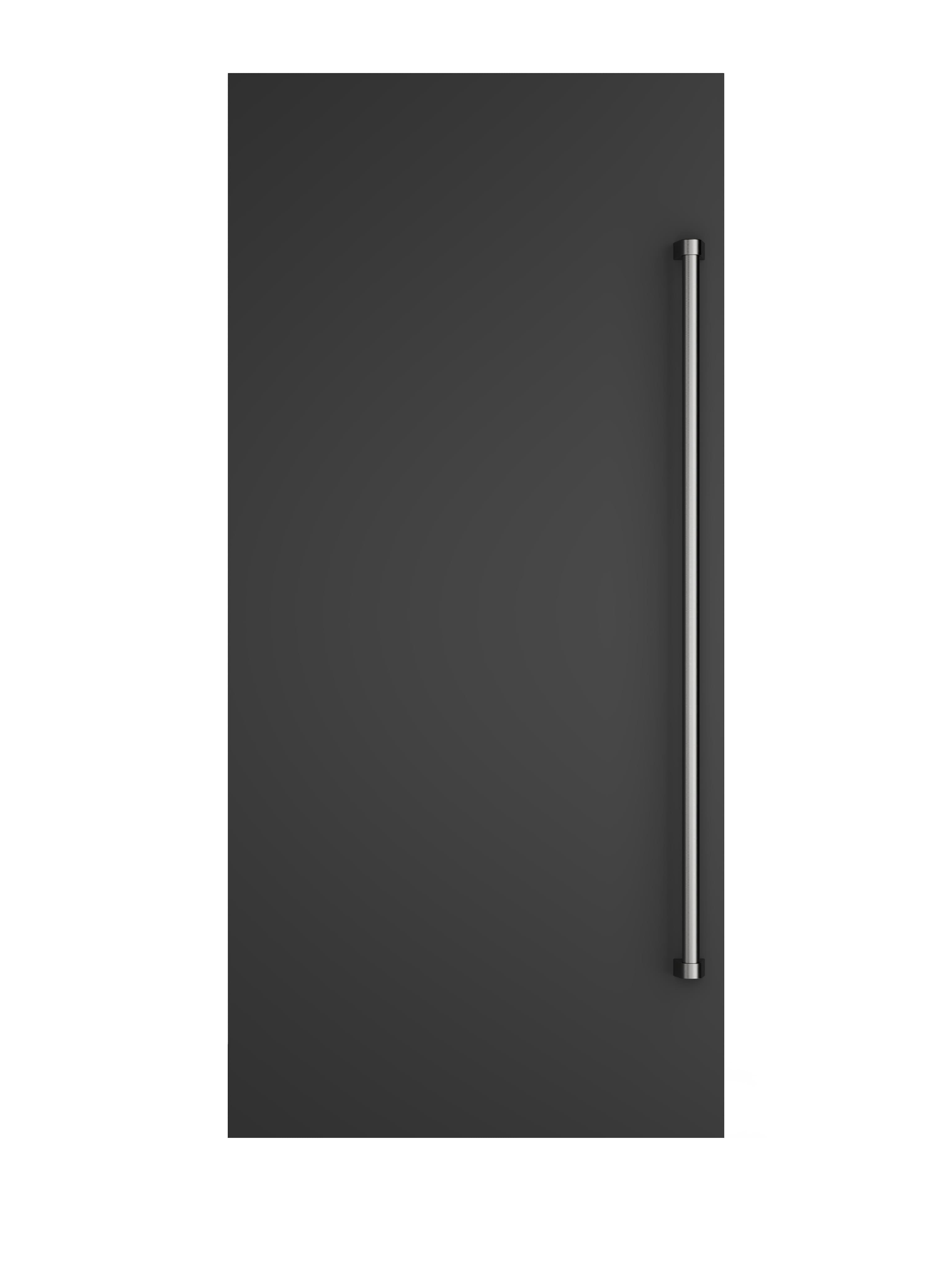 Viking - 36"W Column Door Panel w/Pro-style handle - Cast Black - Front_Zoom