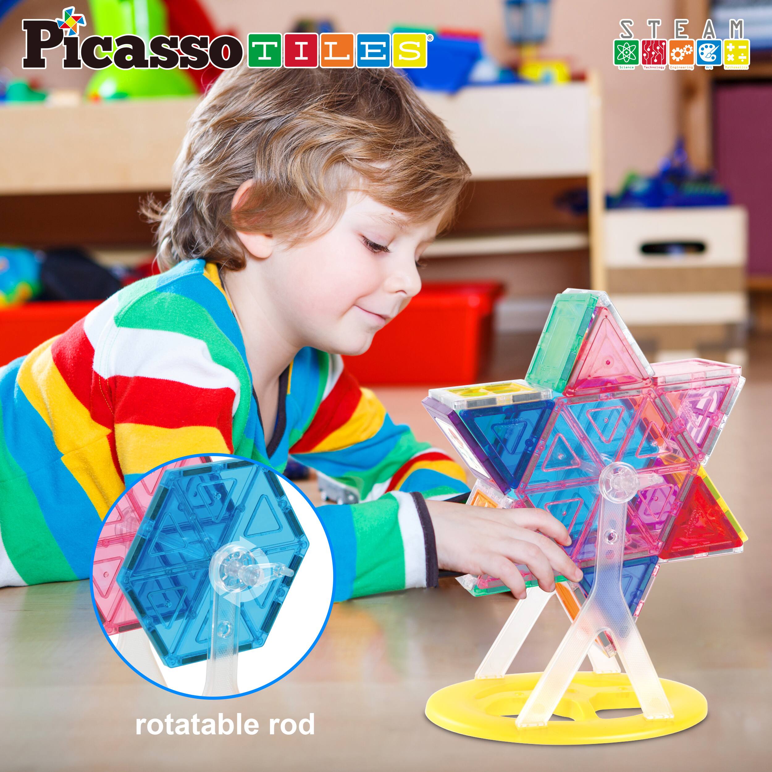 Picasso Tiles  
STEAM  
rotatable rod