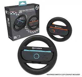Hyperkin - Racing Wheel Set (2-Pack) for Nintendo Switch Joy-Cons Mario Kart