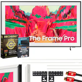 Samsung - 65" The Frame Pro Neo QLED 4K TV LS03FW (2025) + White Bezel & 26-Month Warranty Protection Bundle
