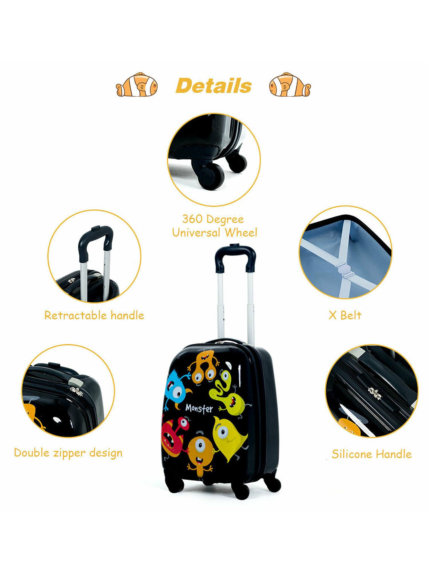 Details  
- 360 Degree Universal Wheel  
- Retractable handle  
- X Belt  
- Double zipper design  
- Silicone Handle