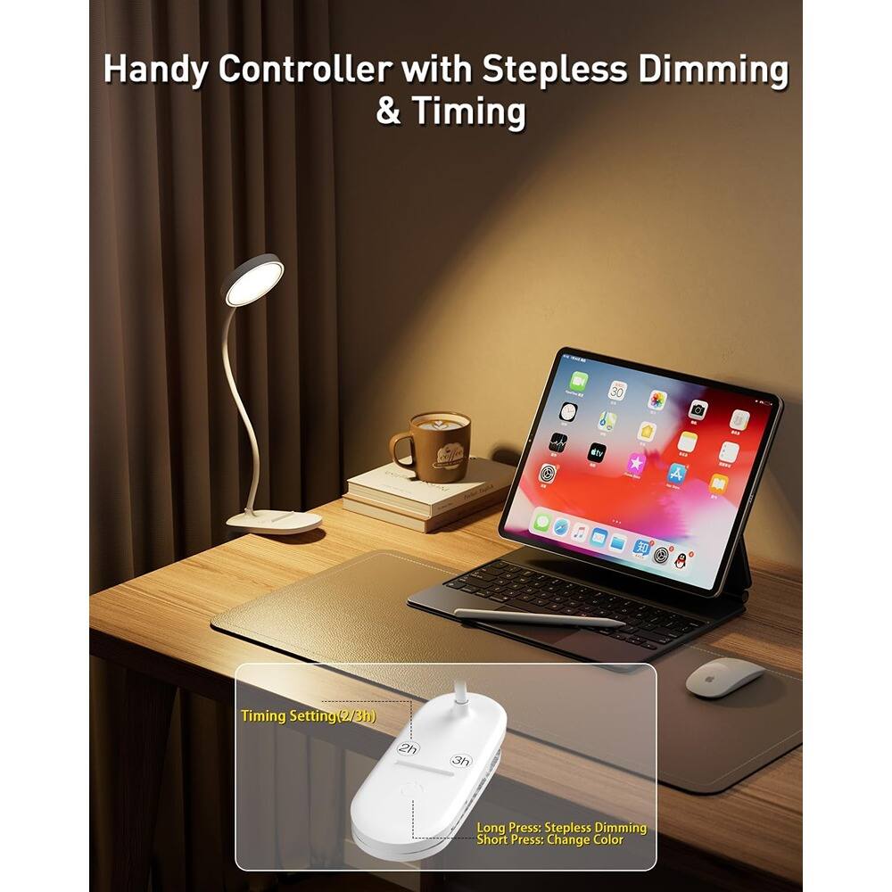 Handy Controller with Stepless Dimming & Timing

Timing Setting (2/3h)

Long Press: Stepless Dimming
Short Press: Change Color