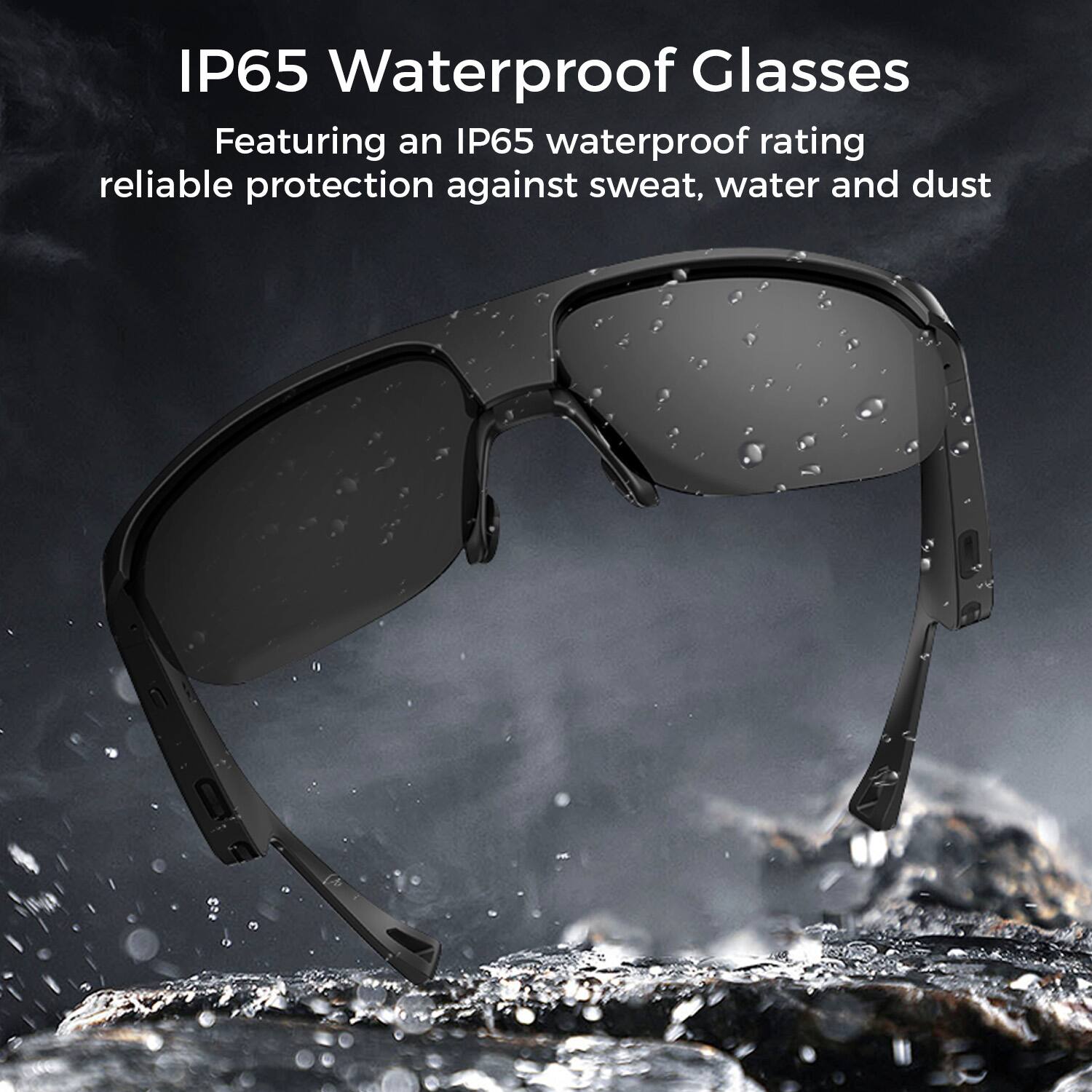 IP65 Waterproof Glasses

Featuring an IP65 waterproof rating, reliable protection against sweat, water, and dust