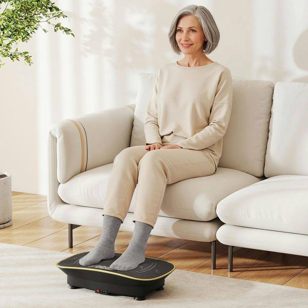 Alt View 4. Resenkos - Whole Body Vibration Plate Machine with 10 Speeds - Black.