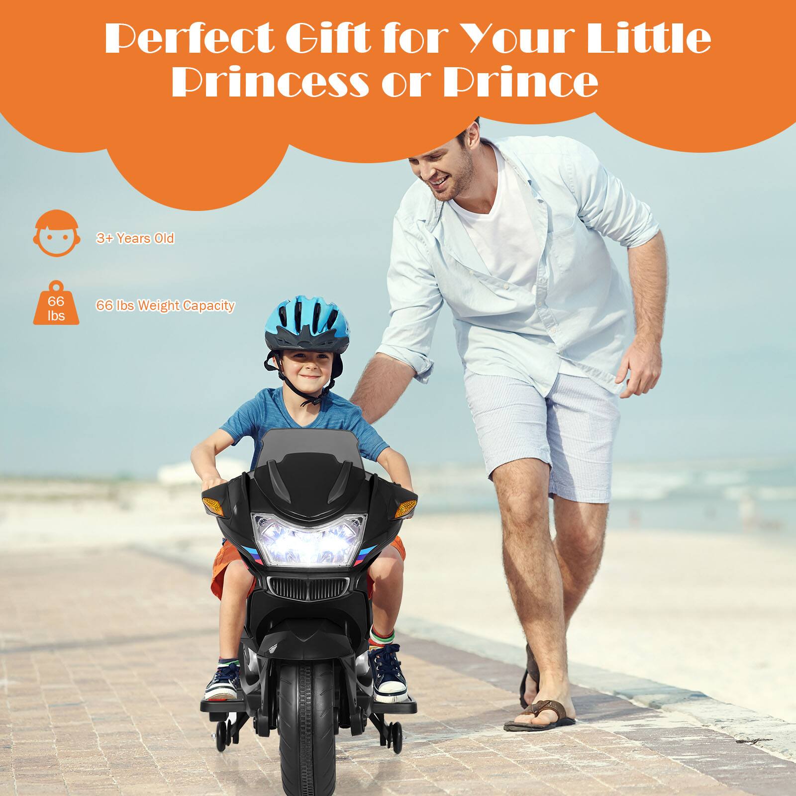 Perfect Gift for Your Little Princess or Prince

3+ Years Old

66 lbs Weight Capacity