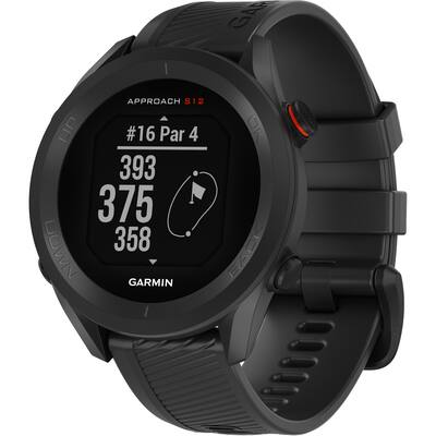 超美品 GARMIN Approach GPSナビ ブラック S12 Garmin Approach S12 GPS Smartwatch 33mm Fiber Reinforced