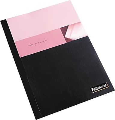 Fellowes - Thermal Presentation Cover, 9" x 12" and - Clear and Black
