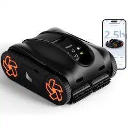 iGARDEN - Pool Cleaner K Series, 150 Min-Runtime Cordless Robotic Pool Vacuum for Inground Pools, Smart Navigation