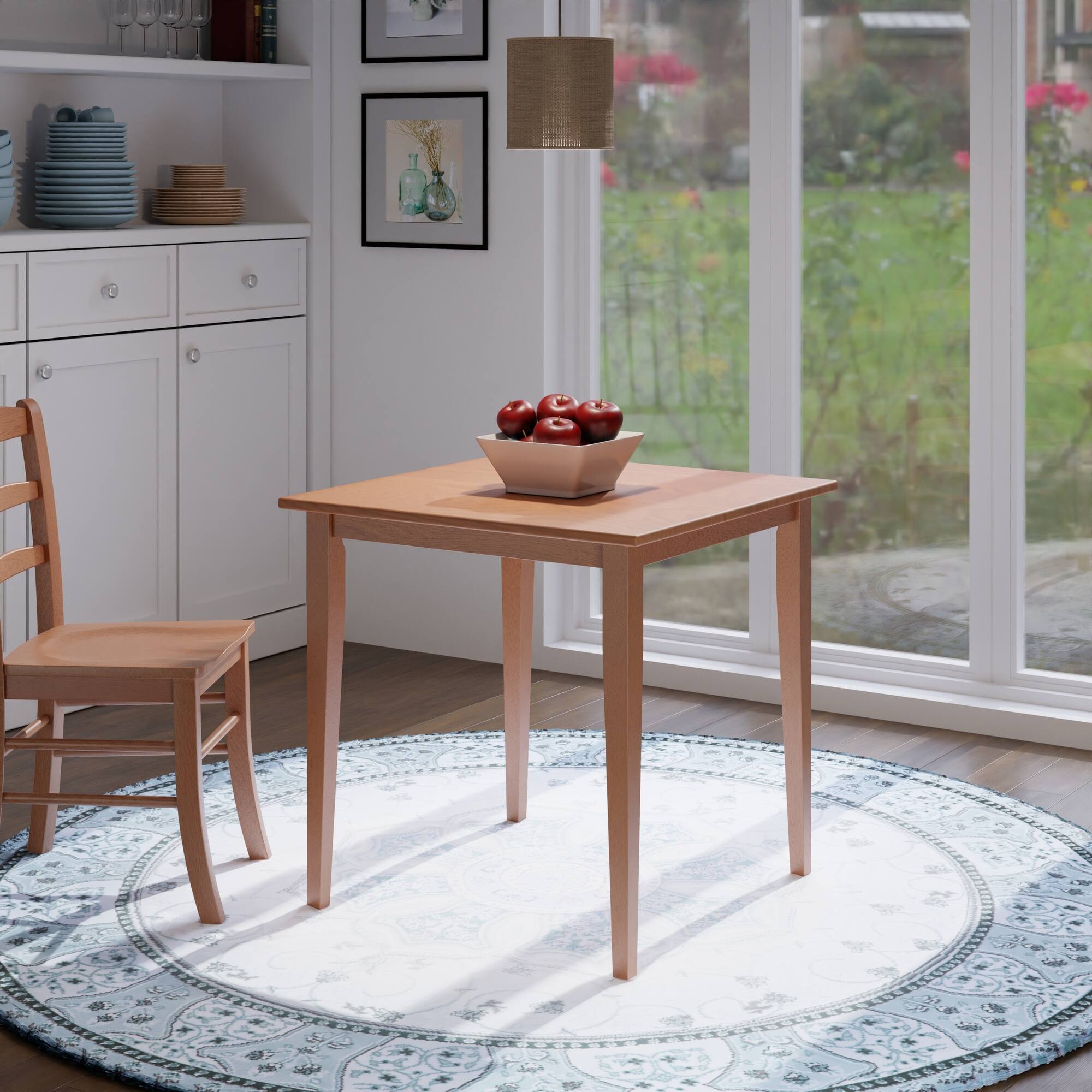 Alt View 4. Winsome Wood - Groveland Square Dining Table - Light Oak.