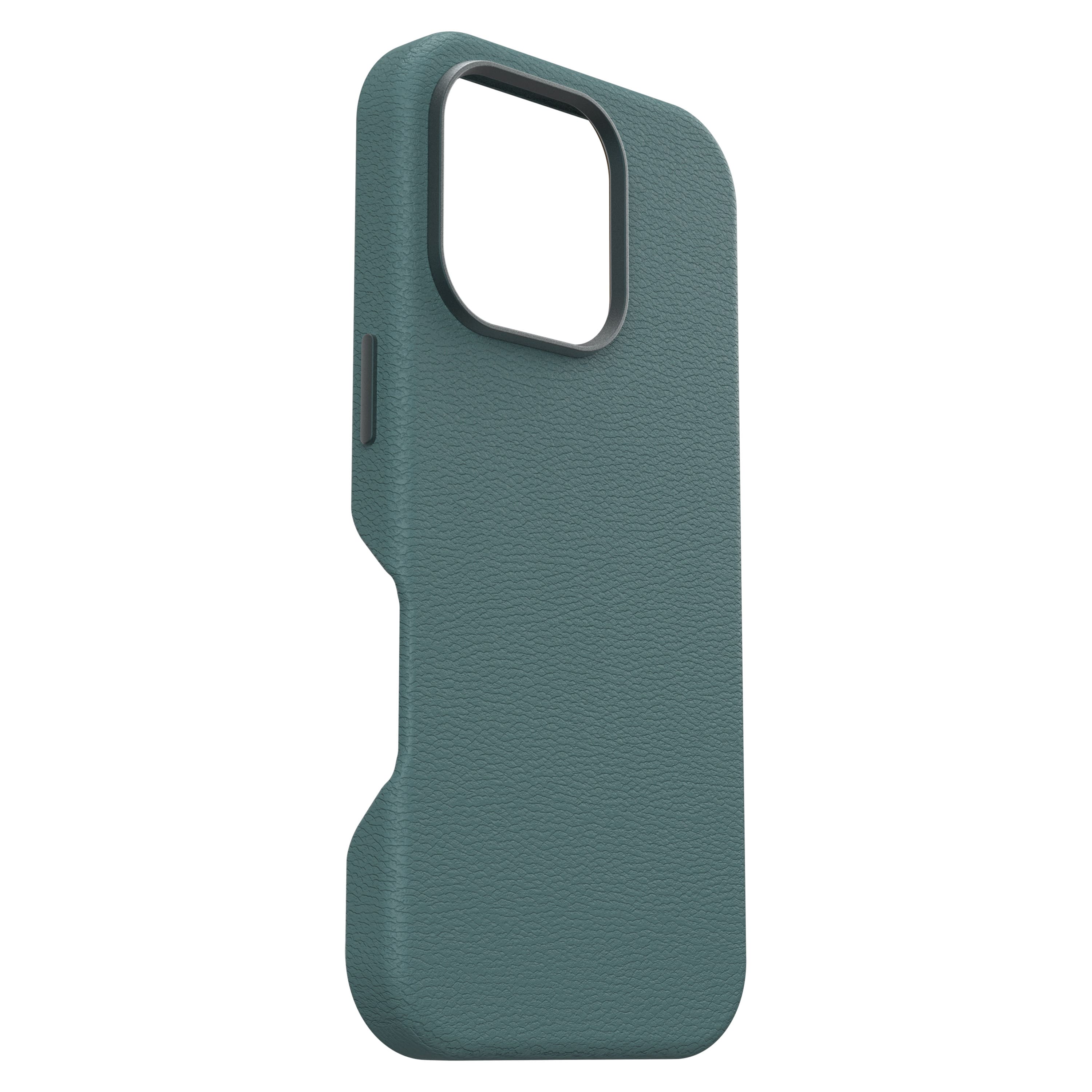Left. OtterBox - Symmetry Cactus Leather Series Hard Shell for MagSafe for Apple iPhone 16 - Juniper Sprig.