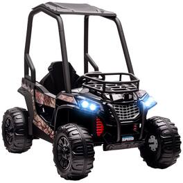 Aosom - 12V Kids UTV, Battery Powered Electric Ride on Car with Music, Lights, MP3/USB, Suspension, Remote, Toy Vehicle