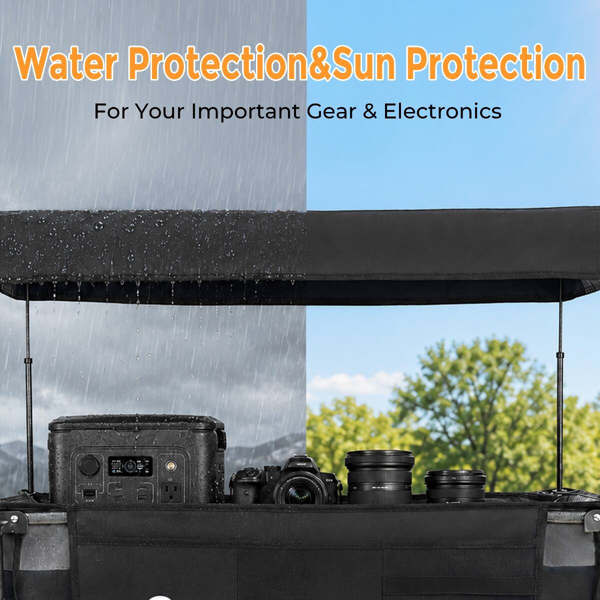 Water Protection & Sun Protection  
For Your Important Gear & Electronics