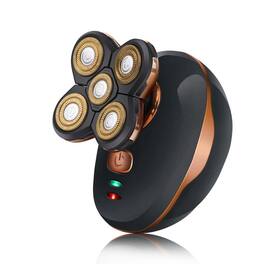 Cluzine - 5-Head Floating Electric Shaver, Waterproof, Rechargeable for Bald Head & Beard Grooming