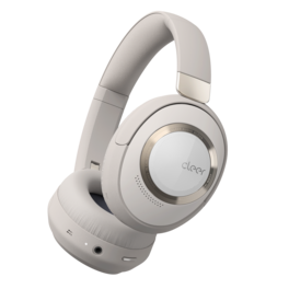 Cleer - Alpha ANC Bluetooth Headphones – Adaptive Noise Canceling, 35Hr Battery, Dirac Audio, Touch Controls - Stone