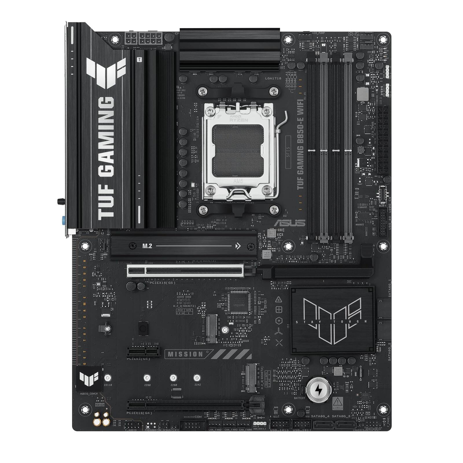 - A d GAMING TUF ..... APENUS RYZEN ANS ... .ia LOASTIO WIF B850-E GAMING TUF ASUS  ... I   . M.2 - 3 CAmIESIAN PETERINES MISSION MdeRN A I1 AOX  NNME X 111 i a 4 POIEKIN - SATABB_+